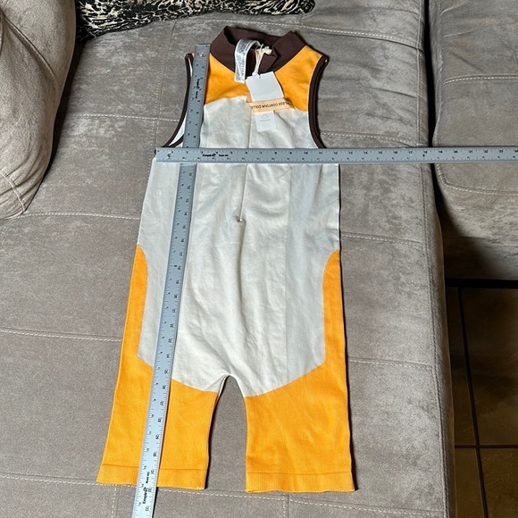 Zara Orange and White Tank Top with Color-Block Design - Picture 9 of 15